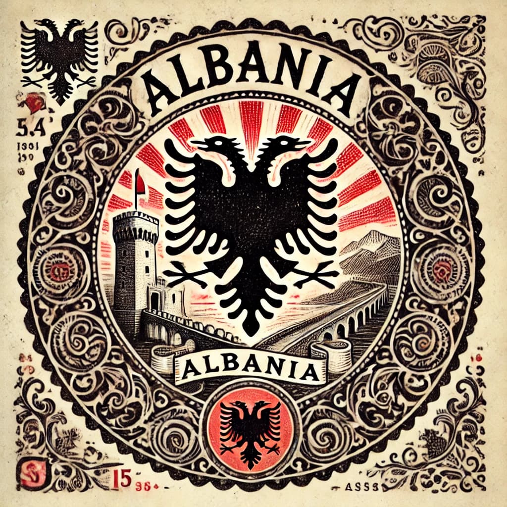 Albania passport stamp