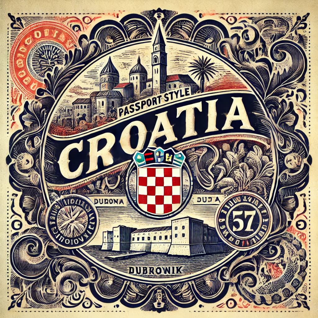 Croatia passport stamp
