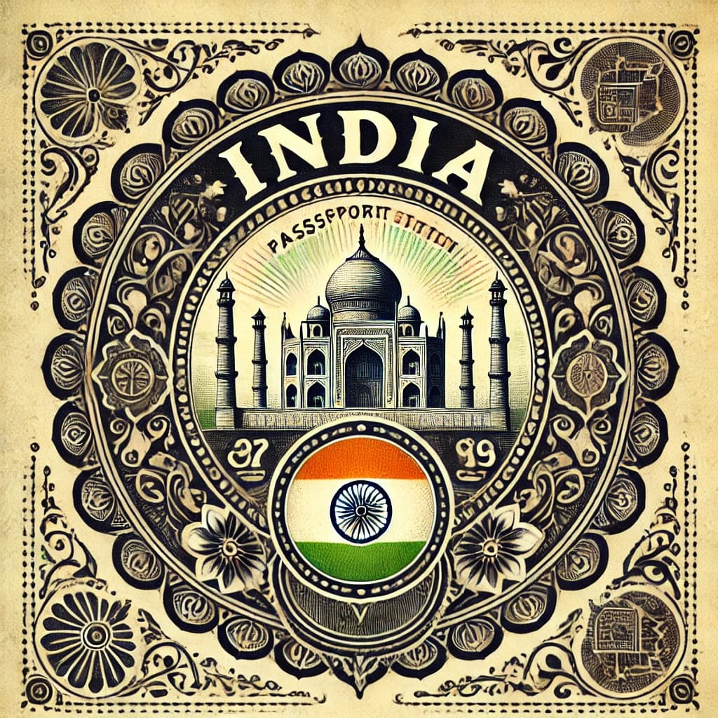 India passport stamp