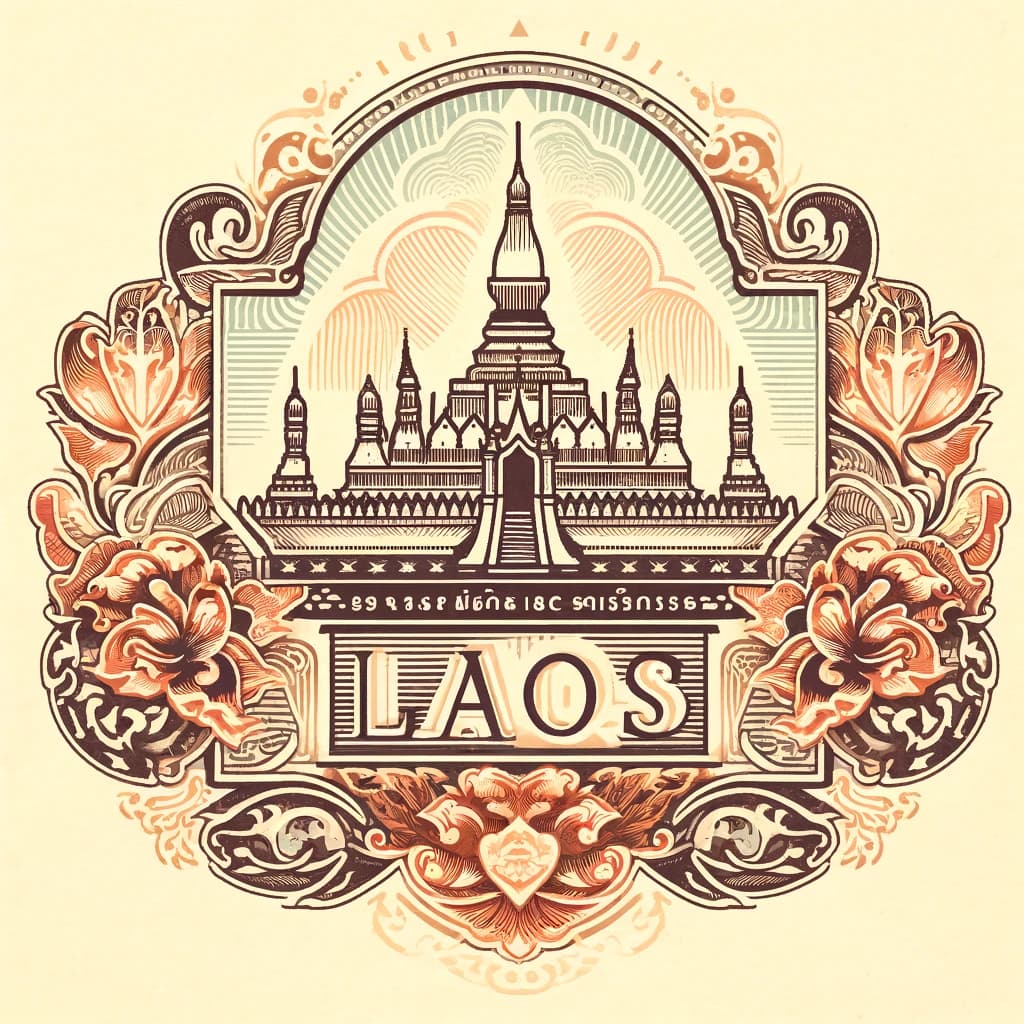 Laos passport stamp