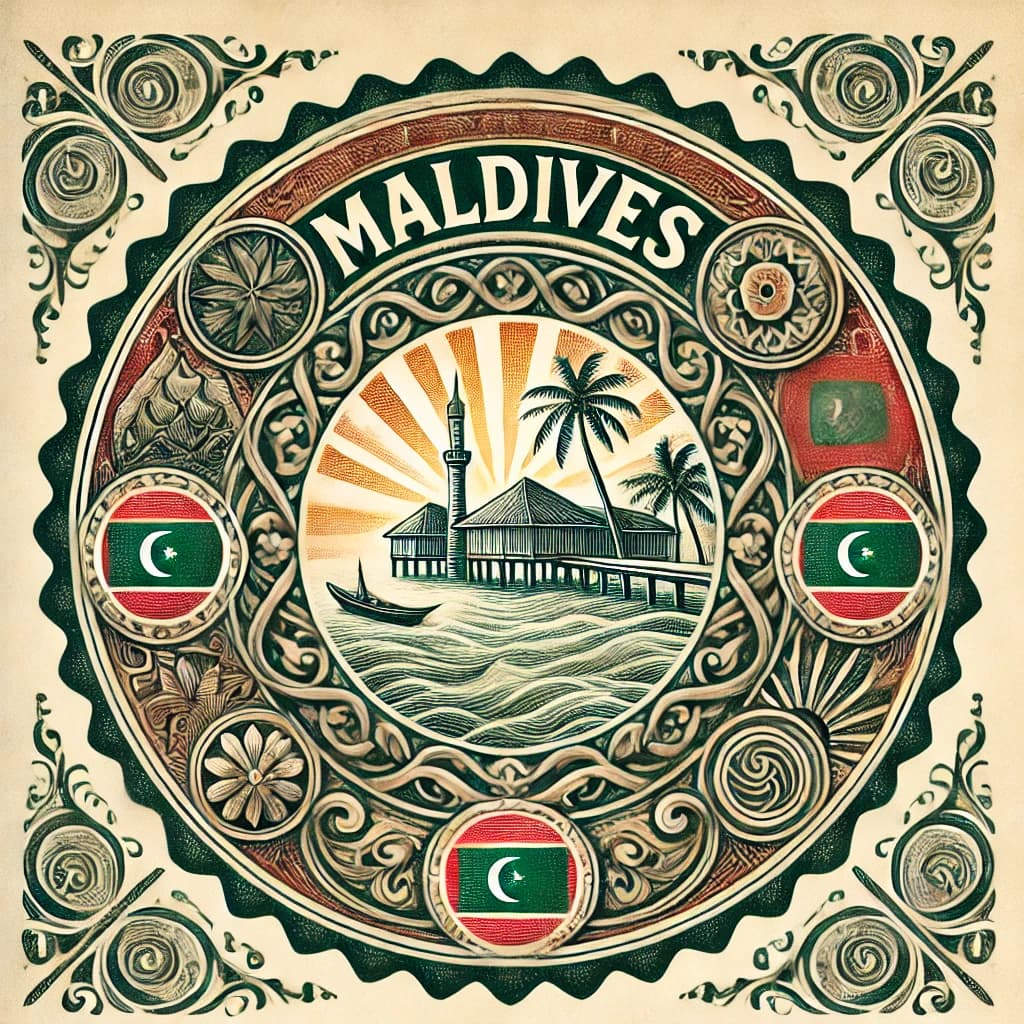 Maldives passport stamp