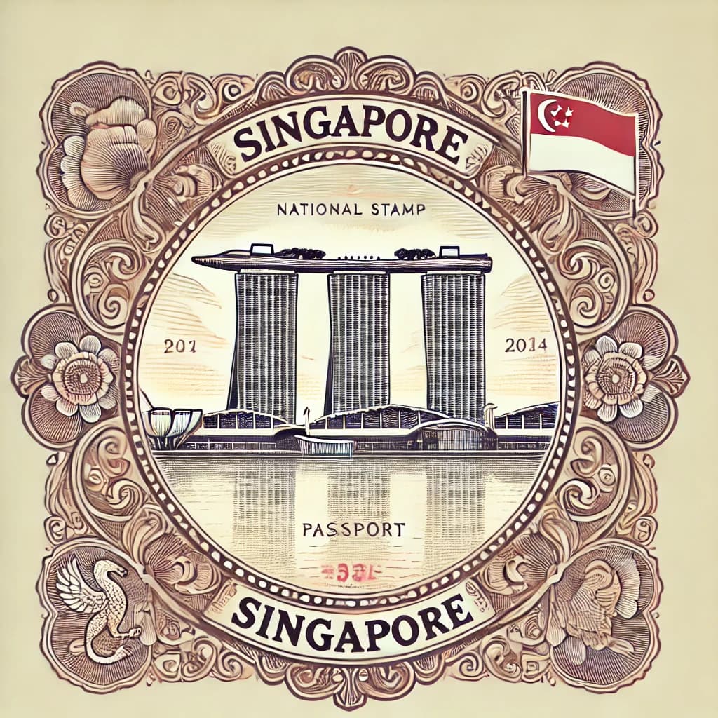 Singapore passport stamp