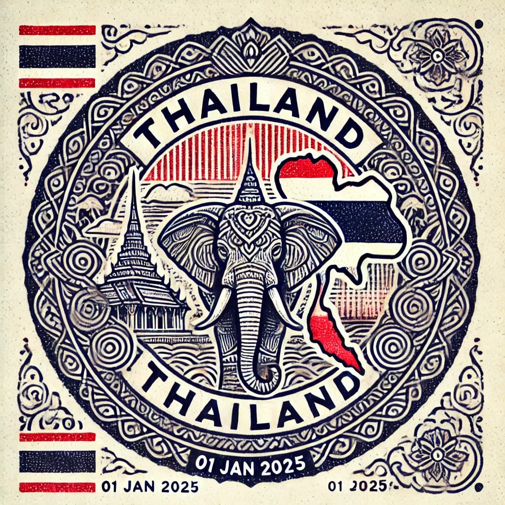 Thailand passport stamp
